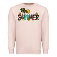 Pale Pink summer Premium Sweatshirt - CowhideDigitalArt