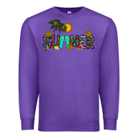 Purple summer Premium Sweatshirt - CowhideDigitalArt