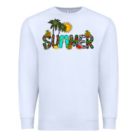 White summer Premium Sweatshirt - CowhideDigitalArt