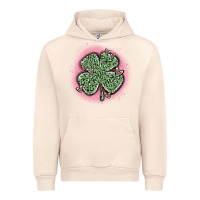 Sandshell leopard shamrocks with hearts Urban Hoodie - MaliasSmallBusiness