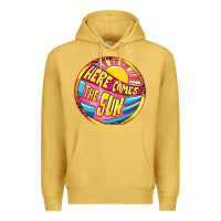 Antique Gold Here comes the sun Premium Hoodie - NancyCooperArtShop