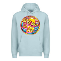 Blue Mist Here comes the sun Premium Hoodie - NancyCooperArtShop