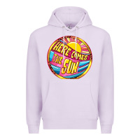 Lilac Here comes the sun Premium Hoodie - NancyCooperArtShop
