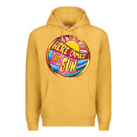 Mustard Here comes the sun Premium Hoodie - NancyCooperArtShop