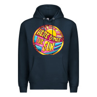 Navy Here comes the sun Premium Hoodie - NancyCooperArtShop