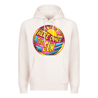 Pale Pink Here comes the sun Premium Hoodie - NancyCooperArtShop