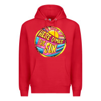 Red Here comes the sun Premium Hoodie - NancyCooperArtShop