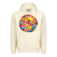 Sandshell Here comes the sun Premium Hoodie - NancyCooperArtShop