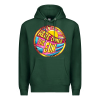 Sports Green Here comes the sun Premium Hoodie - NancyCooperArtShop