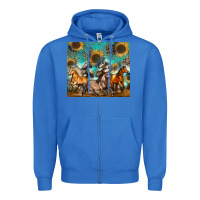 True Royal western horses Zipper Hoodie - Zillion Design Studio