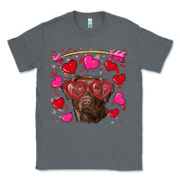 Charcoal Heather Valentine's day  labrador retriever Classic Tee - RanaPortraitStore