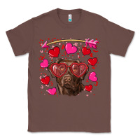 Chestnut Valentine's day  labrador retriever Classic Tee - RanaPortraitStore