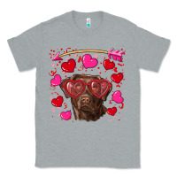 Heather Grey Valentine's day  labrador retriever Classic Tee - RanaPortraitStore