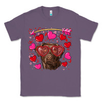 Lavender Valentine's day  labrador retriever Classic Tee - RanaPortraitStore