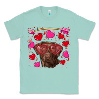 Seafoam Valentine's day  labrador retriever Classic Tee - RanaPortraitStore