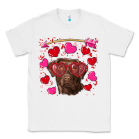 White Valentine's day  labrador retriever Classic Tee - RanaPortraitStore