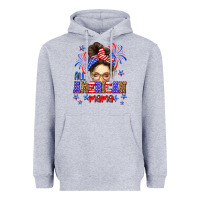 Heather Grey All American mama Heavyweight Hoodie - Neo Western