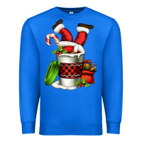 True Royal Santa claus in a coffee cup Premium Sweatshirt - FaDigitalArtStudio