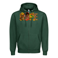 Sports Green hope afro Zipper Hoodie - texasbilliewilder