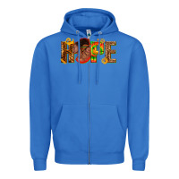 True Royal hope afro Zipper Hoodie - texasbilliewilder