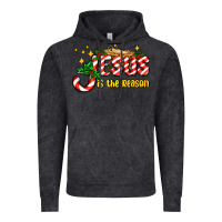 Vintage Black jesus is the reason with christmas candy ado Vintage Hoodie - AdoDesignShop