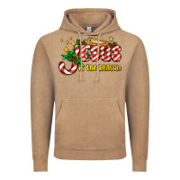 Vintage Coffee jesus is the reason with christmas candy ado Vintage Hoodie - AdoDesignShop