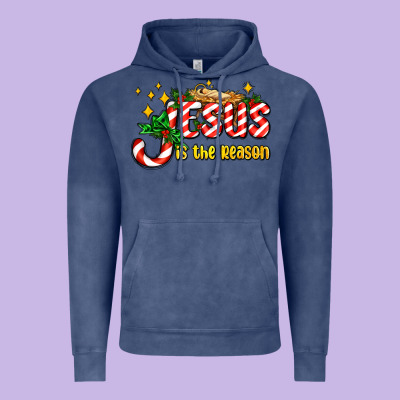 Jesus Is The Reason With Christmas Candy Ado Vintage Hoodie Designed By Adodesignshop