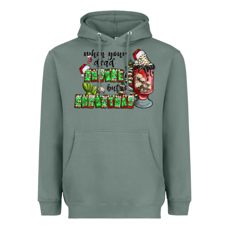 When Your  Dead Insıde But Is Christmas Heavyweight Hoodie by CowhideDigitalArt | Teevron