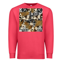 Cardinal cowhide leopard seamless pattern Premium Sweatshirt - HRA Design Shop
