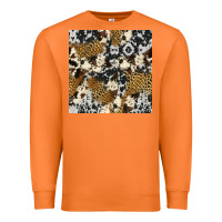 Carrot cowhide leopard seamless pattern Premium Sweatshirt - HRA Design Shop