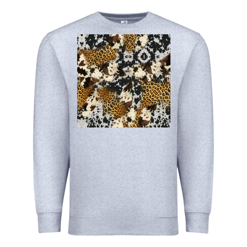 Cowhide Leopard Seamless Pattern Premium Sweatshirt by HRA Design Shop | Teevron