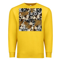 Lemon cowhide leopard seamless pattern Premium Sweatshirt - HRA Design Shop