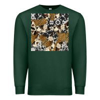 Sports Green cowhide leopard seamless pattern Premium Sweatshirt - HRA Design Shop