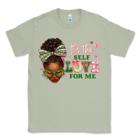 Matcha sorority colors its the self love for me afro woman2 Classic Tee - texasbilliewilder
