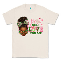 Natural sorority colors its the self love for me afro woman2 Classic Tee - texasbilliewilder