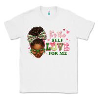 White sorority colors its the self love for me afro woman2 Classic Tee - texasbilliewilder