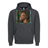 Smoke western horse Zipper Hoodie - Zillion Design Studio