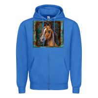 True Royal western horse Zipper Hoodie - Zillion Design Studio