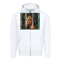White western horse Zipper Hoodie - Zillion Design Studio