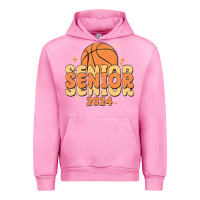 Fuchsia Pink basketball senior 2024 Urban Hoodie - MaliasSmallBusiness