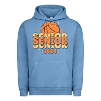Pigment Pebble Blue basketball senior 2024 Urban Hoodie - MaliasSmallBusiness
