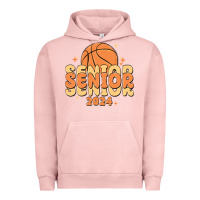 Pigment Salmon basketball senior 2024 Urban Hoodie - MaliasSmallBusiness