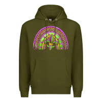 Army Green mardi gras rainbow Premium Hoodie - Jasminsmagicworld