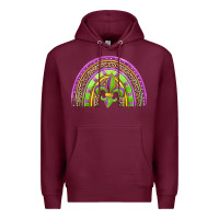 Burgundy mardi gras rainbow Premium Hoodie - Jasminsmagicworld