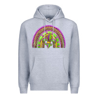 Heather Grey mardi gras rainbow Premium Hoodie - Jasminsmagicworld