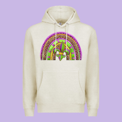 Mardi Gras Rainbow Premium Hoodie Designed By Jasminsmagicworld