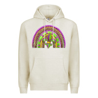 Oatmeal Heather mardi gras rainbow Premium Hoodie - Jasminsmagicworld