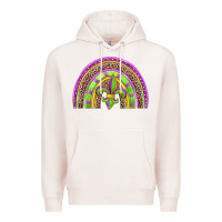 Pale Pink mardi gras rainbow Premium Hoodie - Jasminsmagicworld