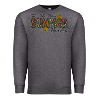 Charcoal Heather take me where summer never ends Premium Sweatshirt - CowhideDigitalArt