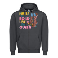 Smoke hustle like a boss live like a queen Zipper Hoodie - texasbilliewilder